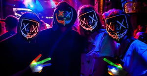 COMBO HALLOWEEN: Mascara Led + Guantes Led