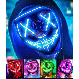 COMBO HALLOWEEN: Mascara Led + Guantes Led